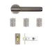 Sparta Latch Kit - Matt Satin Black Nickel (Inc. Hinges: 102x76x3mm) image