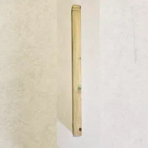 Square Pine Newel Post - 1 Band (1.2m x 83mm x 83mm) image