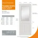 Internal White Primed Thames 1L Clear G Door (2040mm x 626mm x 40mm) thumbnail