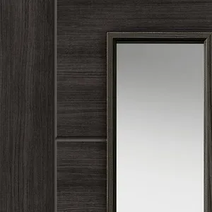 Internal Dark Grey Tigris Glazed Door (1981mm x 838mm x 35mm) image