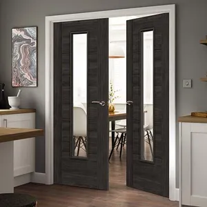 Internal Dark Grey Tigris Glazed Door (1981mm x 838mm x 35mm) image