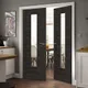 Internal Dark Grey Tigris Glazed Door (1981mm x 838mm x 35mm) thumbnail