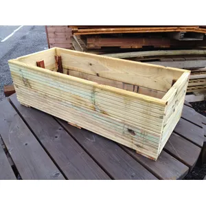 Timber Decking Planter (400mm x 400mm x 300mm) image
