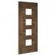 Valencia Prefinished Walnut Glazed Internal Door (1981mm X 686mm X 35mm) thumbnail