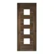 Valencia Prefinished Walnut Glazed Internal Door (1981mm X 686mm X 35mm) thumbnail