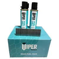 Viper Galv Straight Brad Nails with 2 Fuel Cells (25mm) x 2000