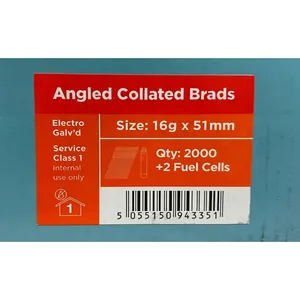 Viper Galv Angled Brad Nails with 2 Fuel Cells (51mm) x 2000 image