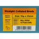 Viper Galv Straight Brad Nails with 2 Fuel Cells (25mm) x 2000 thumbnail