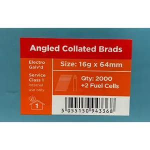 Viper Galv Angled Brad Nails with 2 Fuel Cells (64mm) x 2000 image