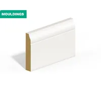 White Primed MDF Ogee Skirting - Small OG (4.2m x 14.5mm x 144mm)