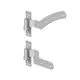 GateMate Curved Rail Hinges - Left Handed - Grey (12" / 300mm) thumbnail