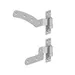GateMate Curved Rail Hinges - Right Handed - Grey  (12" / 300mm) image