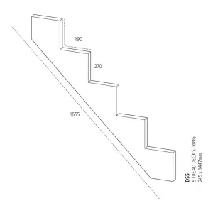Pine Stair Stringer - 5 Tread (250mm x 170mm) image