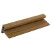 Ultrashield Composite Cladding Slatted F-Trim - Teak (3.6m x 75mm x 54mm) image