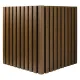 Ultrashield Composite Cladding Slatted Outside Corner Trim - Teak (3.6m x 78mm x 51mm) thumbnail