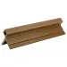 Ultrashield Composite Cladding Slatted Outside Corner Trim - Teak (3.6m x 78mm x 51mm) image