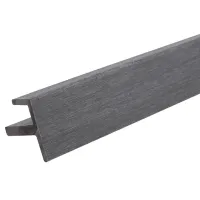Ultrashield Composite Cladding Traditional F-Trim - Light Grey (3.6m x 47.5mm x 45.5mm)