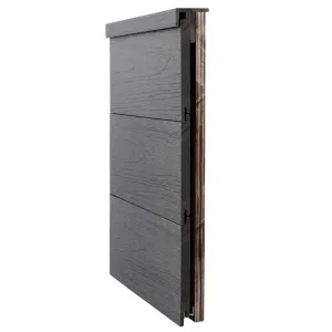 Ultrashield Composite Cladding Traditional F-Trim - Light Grey (3.6m x 47.5mm x 45.5mm) image