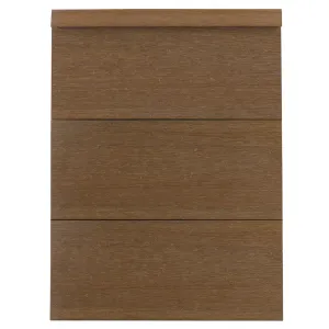 Ultrashield Composite Cladding Traditional F-Trim - Teak (3.6m x 47.5mm x 45.5mm) image