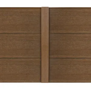Ultrashield Composite Cladding Traditional I-Trim - Teak (3.6m x 47.5mm x 45.5mm) image