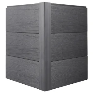 Ultrashield Composite Cladding Traditional Outside Corner Trim - Light Grey (3.6m x 59mm x 55mm) image