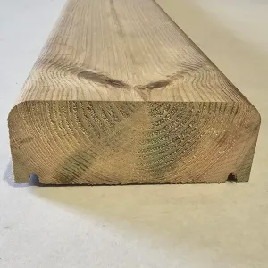 American Chunky Redwood Pine Handrail (4.2m x 120mm x 45mm) image