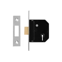 Essentials 3 Lever Mortice Deadlock - Chrome (2¹/₂")