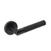 Tactil Lever - Passage Set Round Rose (Handles only) Matt Black image