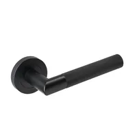 Tactil Lever - Passage Set Round Rose (Handles only) Matt Black