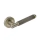 Textura Lever - Passage Set Round Rose (Handles only) Antique Brass thumbnail