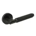 Textura Lever - Passage Set Round Rose (Handles only) Matt Black image