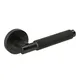 Textura Lever - Privacy Set Round Rose (Handles only) Matt Black thumbnail