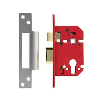 StrongBOLT Euro Profile Mortice Sashlock - Stainless Steel (2.5")