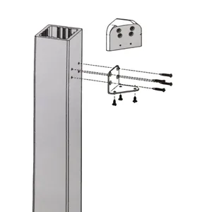 Ultrashield Composite Handrail 45 Degree Bracket Kit -  (1 left and 1 right per pack) image